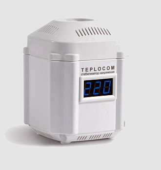 Стабилизатор сетевого напряжения мощность нагрузки 220 Вт, 145-260 В, настенный TEPLOCOM ST-222/500