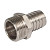Штуцер 10х15 (10х1/2") с НР латун. никель. Valtec (VTr.650.N.0410)