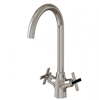 Смеситель для кухни 1/2 кер. MIXLINE ML37-032 "Cross" высокий излив