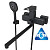 Смеситель для ванны и раковины 35k MIXLINE ML34-02 "Solo Black"