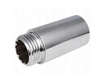 Удлинитель 20х40 (3/4"х40) вн/нр латун. никель. TIM SFM033-40