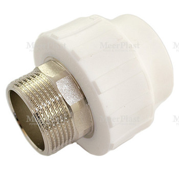 ПП Муфта 50x1 1/2" НР переходная (25) (MeerPlast) 