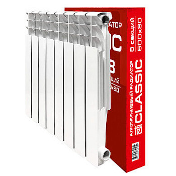 Радиатор алюминиевый STI 500/80 8 секций