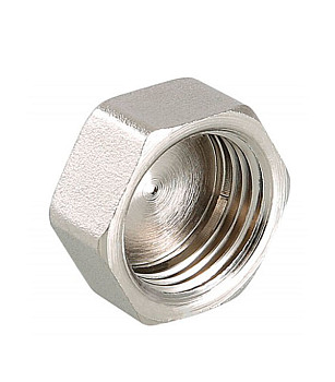 Заглушка 20 (3/4") ВН латун. никель. Valtec (VTr.590.N.0005)