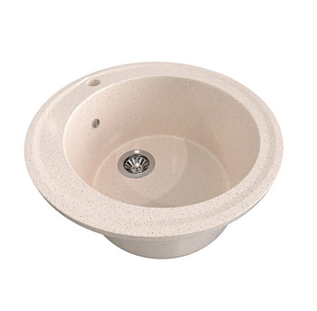 Мойкa ML-GMS01 СТАНДАРТ круглая, бежевый (328), 475мм (глуб. чаши 194)