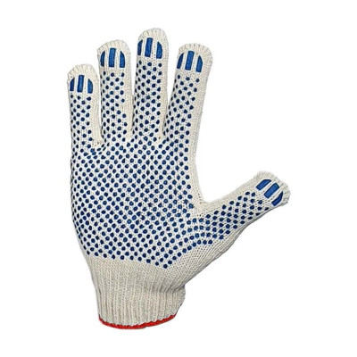 Перчатки белые точка 60-70 гр.плотн. 7,5 класс (10/300шт. уп.)