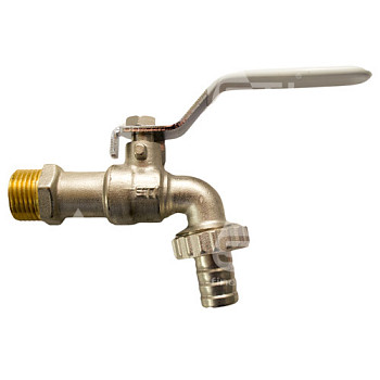 Кран 15 водоразборный со штуцером STI (12шт/уп)