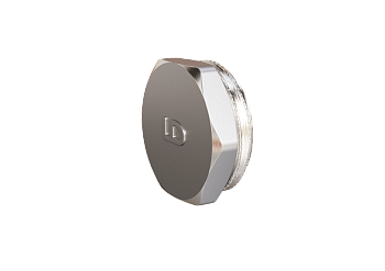 Заглушка 40 (1 1/2") НР латунь никель, LD Pride (33шт/уп)