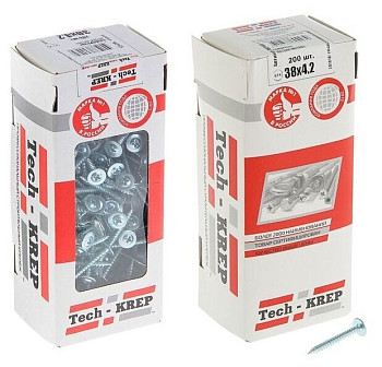 Tech-Krep Саморез ШСММ 4,2x32 200 шт - коробка с ок. 102142