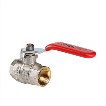 Кран 40 никел. вн/вн рычаг, вода Valtec (VT.214.N.08)