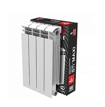 Радиатор биметаллический STI MAXI 500/100 4 секции (175 вт/секц)