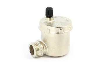 Воздухоотводчик авт.1/2 НР с боковым подключением и верхним выпуском, никелированный 232N2000