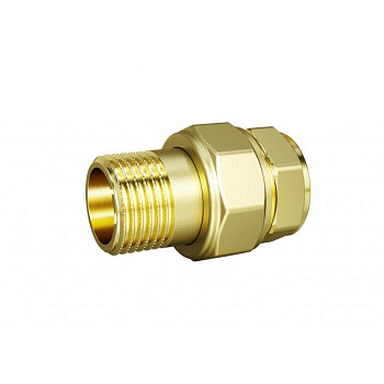 Соединитель 15 (1/2") ВР/НР разъемный (американка) LD Pride латунь (40шт/уп)