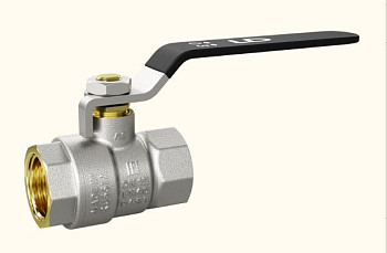 Кран 40 никел. вн/вн рычаг стальной, вода LD Pride (уп.3шт)