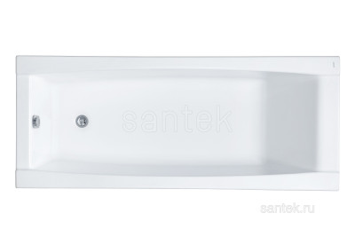 Акриловая ванна Santek Санторини 160х70 прямоугольная белая 1WH302494