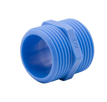 ZOX Соединитель для заливного шланга 3/4"-3/4" пласт.