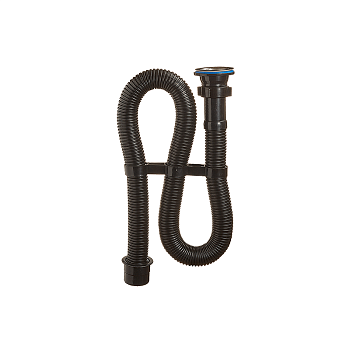 ОРИО сифон гофрированный 1 1/2 х 40 белый, длина 1000мм (переходник на 50 мм) АС-3011