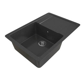 Мойка ML-GMS15 СТАНДАРТ с крылом, черный (308), 640*505*185мм