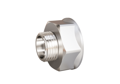 Переходник 40х32 (1 1/2"ВР х 1 1/4"НР) латунь никель, LD Pride (24 шт/уп)