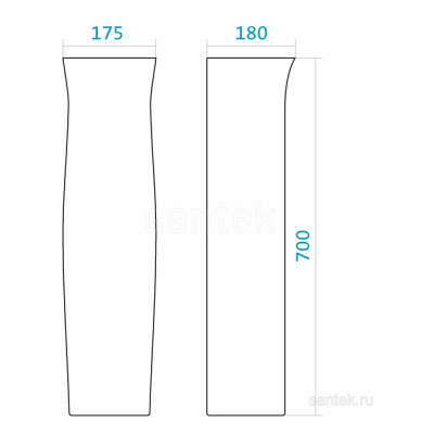Анимо Пьедестал 690x212 Santek арт. 1WH110587