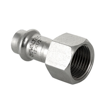 Муфта 22х3/4 ВР пресс нерж. ст. Valtec VTi.902.I.002205