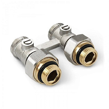 Узел нижнего подключения радиатора Н-образн. прямой 3/4"х3/4" MVI