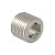 Футорка 25х20 (1"х3/4") нр/вн под шестигранник латун. никель. Valtec (VTr.660.N.0605)