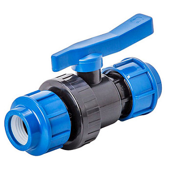 Кран 32х32 шаровой разъёмный ПНД