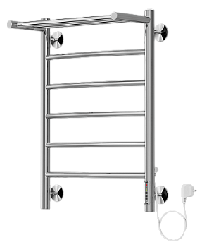 Полотенцесушитель электрический Классик П6 с полкой 450х650 нерж. TERMINUS (арт.4630080267107)