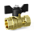 Кран 15 никел. вн/вн Ру40, бабочка, для манометра (G1/2") LD Pride (уп.30шт)
