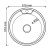 Мойка круг d 51 (0,6) вып 3 1/2 MIXLINE (глуб чаши 17см) с сифоном