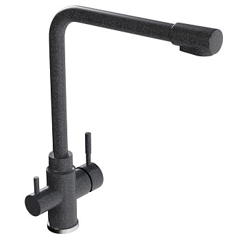 Смеситель для кухни 35к MIXLINE МЛ-ГС13 (ML-GS13) (309) темно-серый с вых. для питьевого фильтра
