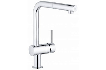 Смеситель для кухни GROHE Minta с выдвижным L-изливом, хром 32168000