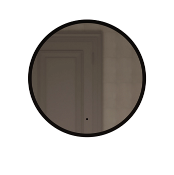 Зеркало MIXLINE "Монако" D600 бесконтактный сенсор, светодиодная подсветка, черная окантовка