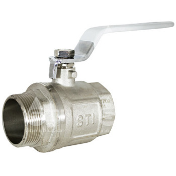 Кран 50 никел. вн/нр рычаг, вода STI