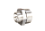 Ниппель 40х32 (1 1/2"НР х 1 1/4"НР) переходной, латунь никель, LD Pride (26 шт/уп)