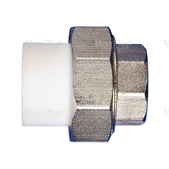 ПП Муфта 40x1 1/2" ВР  разъемная амер. (40/10) (MeerPlast) 