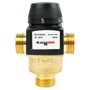 Клапан 25 (1") НР ( 20-55°С) kv/s 4.5 термосмесительный TIM BL3170C04