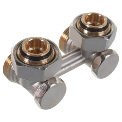 Узел нижнего подключения двухтрубный, угловой 3/4"x3/4"Ek. Giacomini R388X002