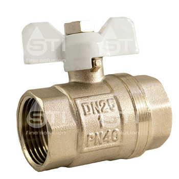 Кран 25 никел. вн/вн бабочка, вода STI