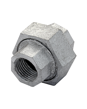 Соединитель 15 (американка) чугун. оцинк.