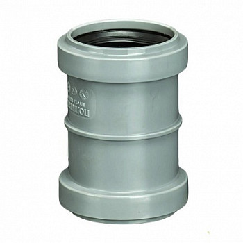 Муфта 50 двухраструб. (двойная) ПП, внутр. канализация Политэк