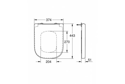 Сиденье для унитаза GROHE Euro Ceramic с микролифтом, альпин-белый 39330001