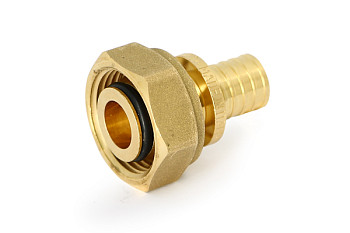 Муфта 16х3/4" евроконус аксиальная, с накидной гайкой Uni-Fitt 753G6300 (уп.10)