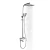 Душевая система 35к G2407-8 GAPPO лейка "Тропический душ" БЕЛЫЙ-ХРОМ