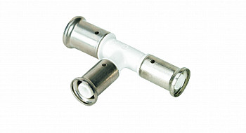 HENCO Тройник равнопроходный, ПВДФ пресс, 16x16x16 (БЕЛЫЙ) 9PKW-161616 (10/60)