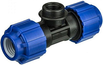 ПЭ Тройник 40х1"х40 ВН компрессионный ТПК-АКВА