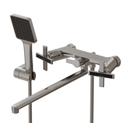 Смеситель для ванны и раковины 1/2 кер. MIXLINE ML37-02  "Cross"