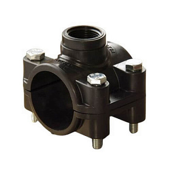 Седелка 110 - 1¼" для ПНД (креп.болт)