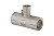 Тройник 15хМ10х15 (1/2"хМ10х1/2") ВН для подкл. датчика температуры латун. никель. Valtec (VTr.250.N.0004)